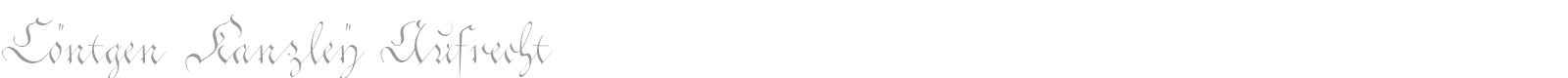 Cöntgen Kanzley font preview